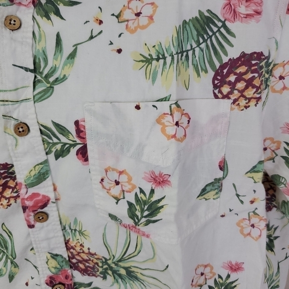 International Report Hawaiian Button Down Short Sleeve Shirt Size Large - Picture 5 of 6